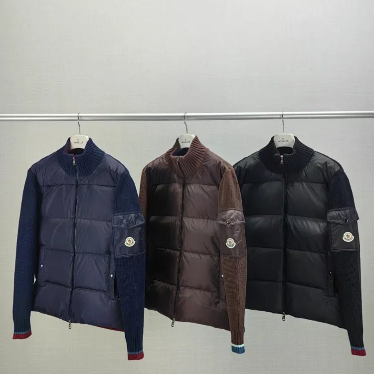 Doudoune hybride en maille duveteuse