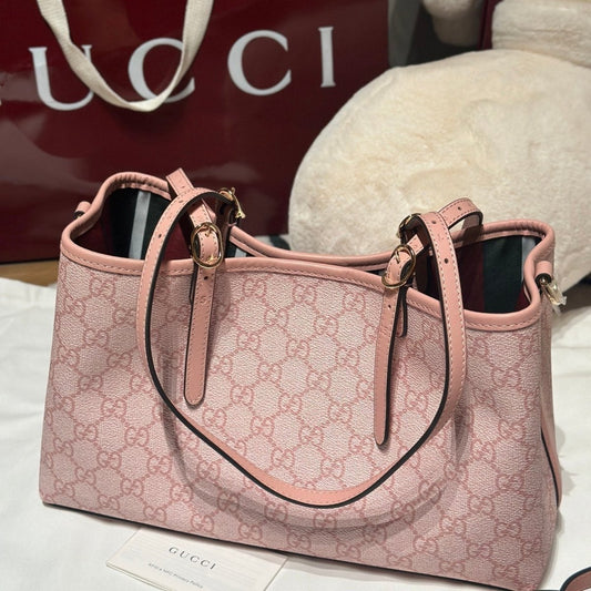 Emblem Small Tote Bag Light Pink