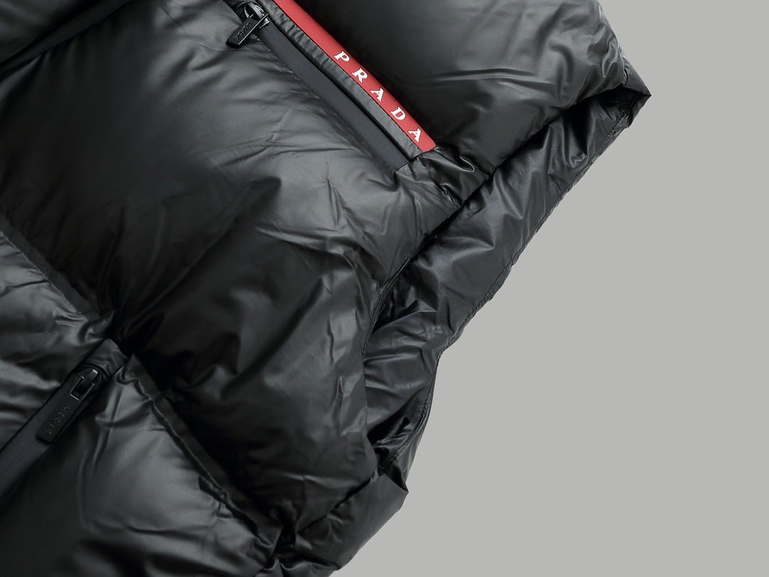 Gilet en duvet d'oie brillant