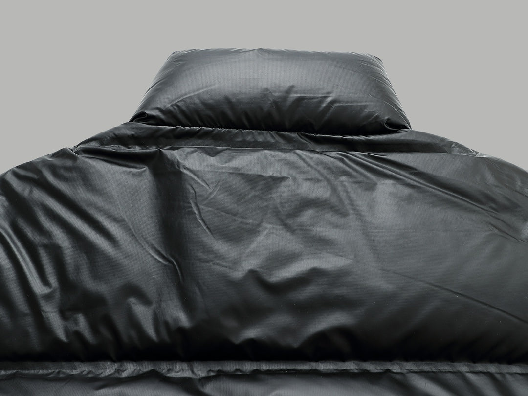 Gilet en duvet d'oie brillant