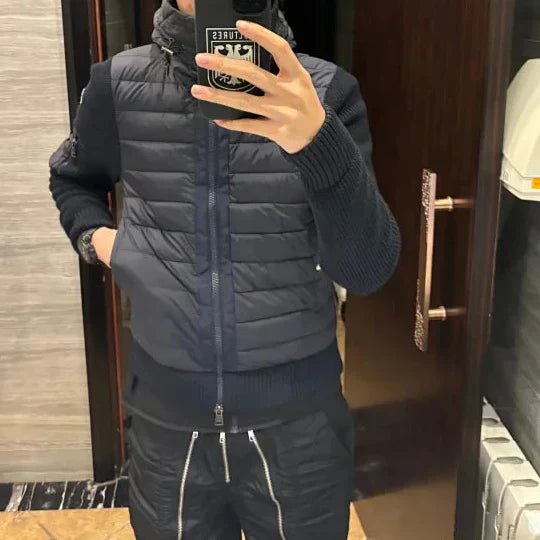 Sweat à capuche hybride en maille duveteuse