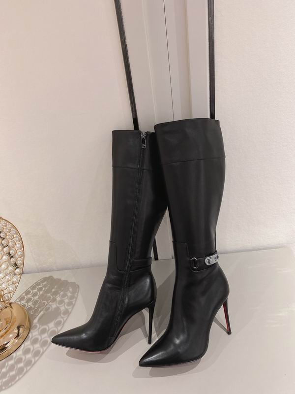 Bottes hautes en cuir
