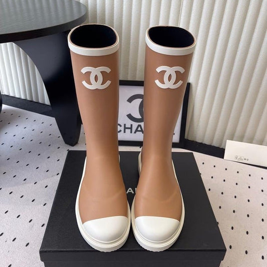 Bottes en caoutchouc caramel virales