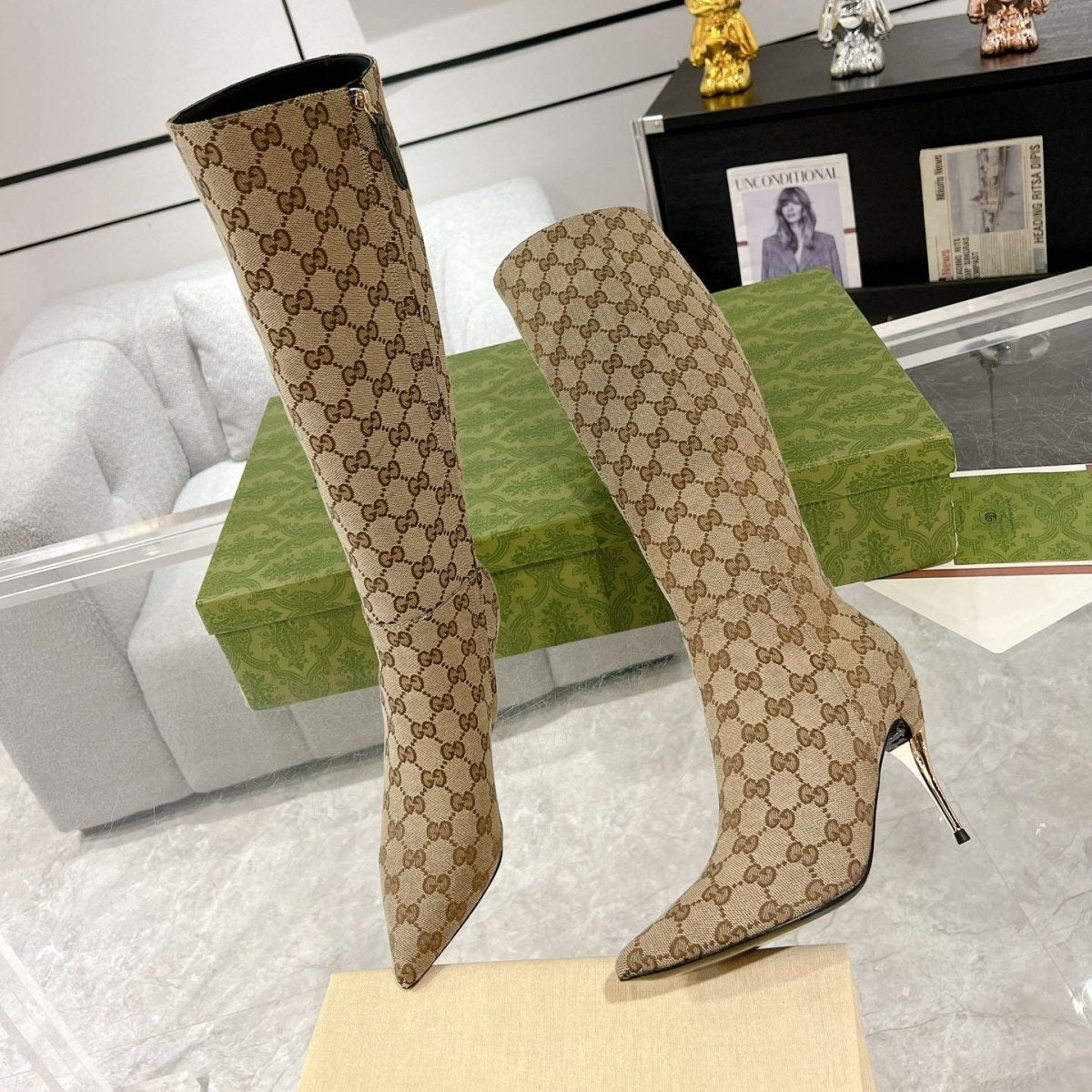 Bottes à talons hauts pour femmes