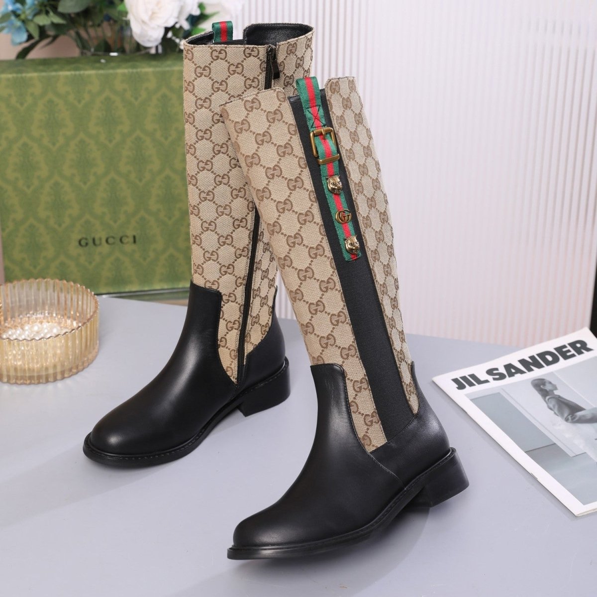 Bottes en cuir pour femmes